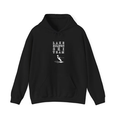 Lake Eildon Waterskiier Hoodie in Black