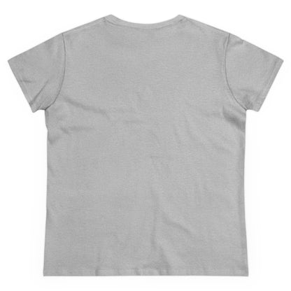 Women's Lake Eildon Wavy T-shirt, Blue Print on Grey