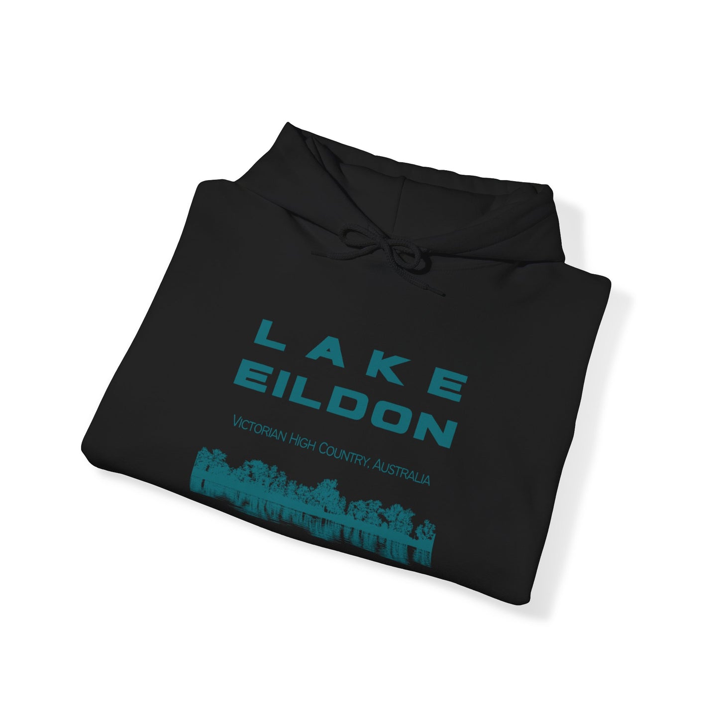 Lake Eildon Reflection Hoodie in Black