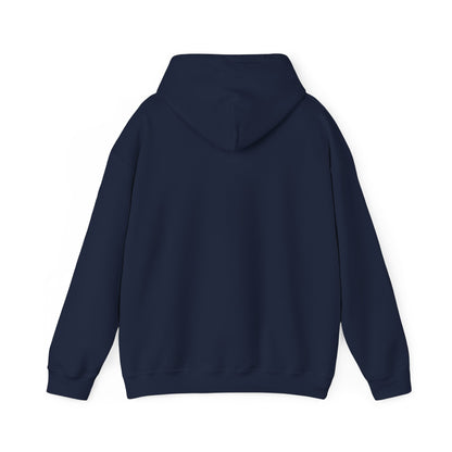 Lake Eildon Hoodie, Pastel Pink and Blue on Navy