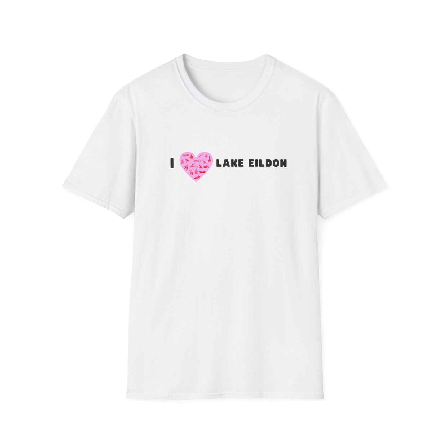 Lake Eildon Love, T-Shirt in White