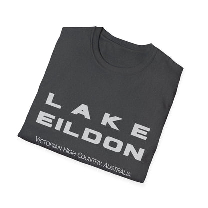 Lake Eildon Reflection T-Shirt, Grey on Dark Heather Grey