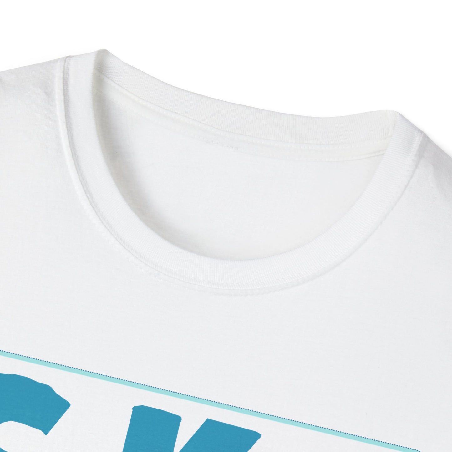 Lake Eildon Ski T-Shirt, Blue Text on White