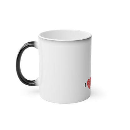 Lake Eildon coffee mug - reveals red heart as the mug heats up