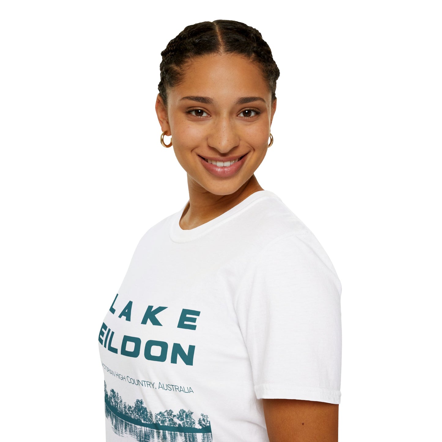 Lake Eildon Reflection T-Shirt in White