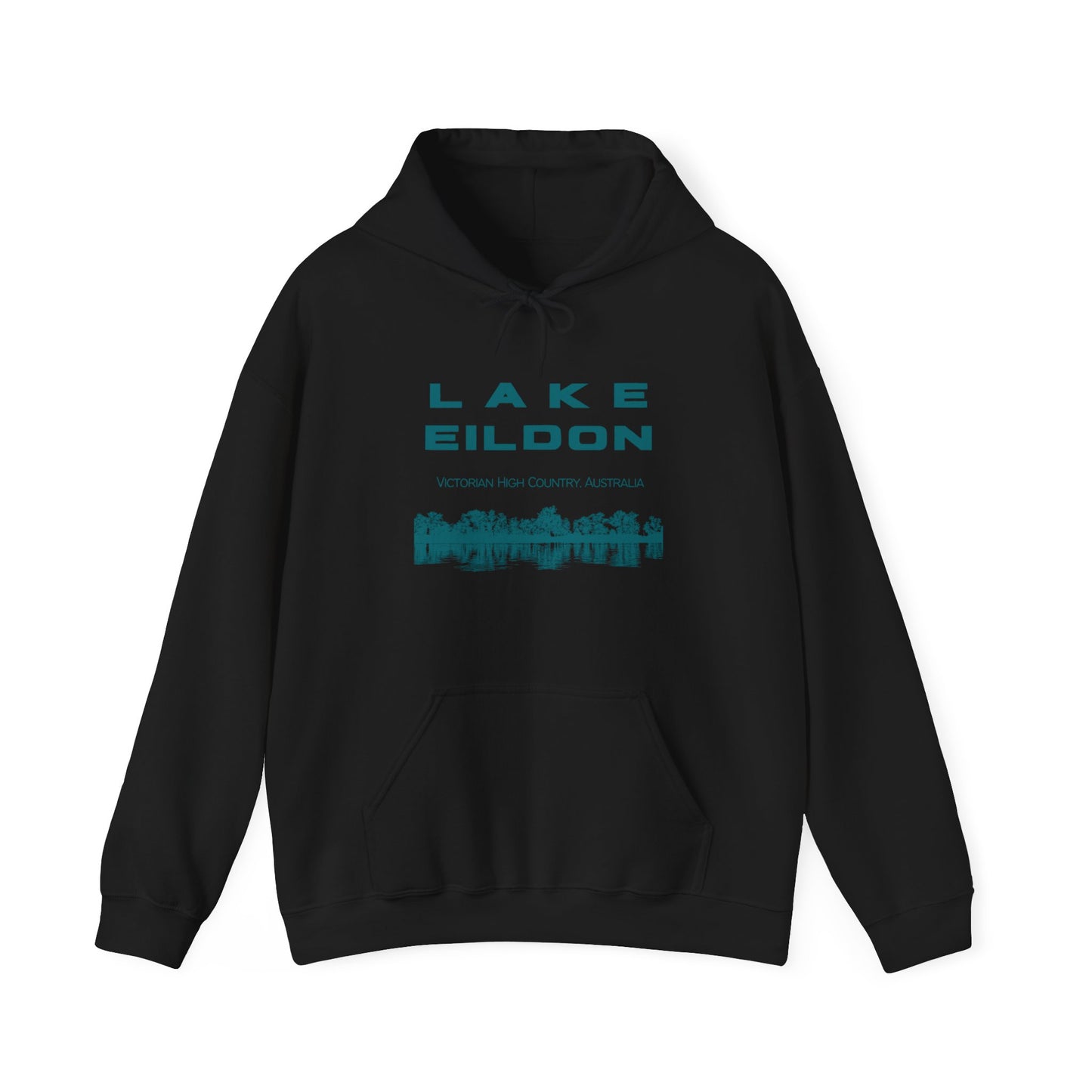 Lake Eildon Reflection Hoodie in Black