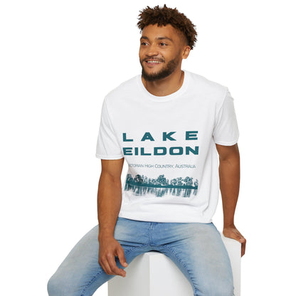 Lake Eildon Reflection T-Shirt in White