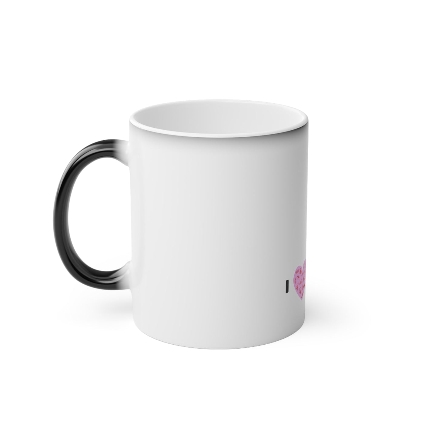 Lake Eildon coffee mug - reveals pink heart as the mug heats up