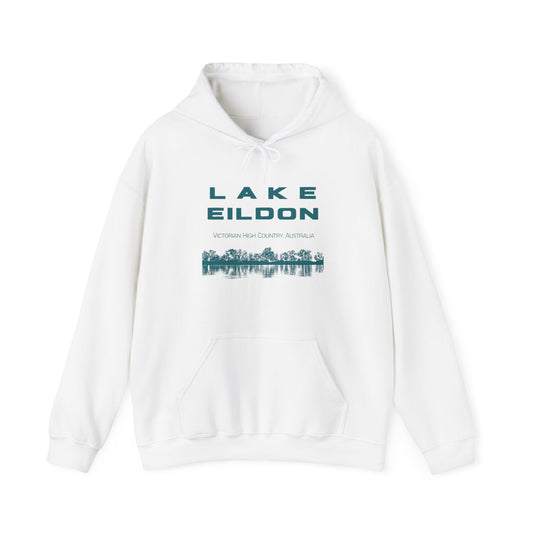 Lake Eildon Reflection Hoodie in White