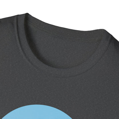 Lake Eildon Ski Team T-Shirt, Blue on Dark Heather Grey