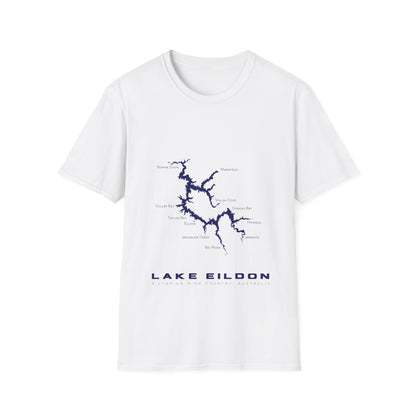 Lake Eildon map t-shirt Australia Bonnie Doon Jamieson Howqua Mansfield