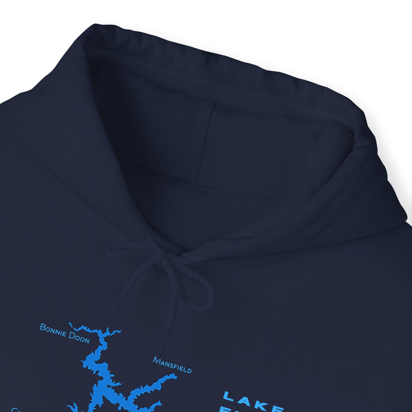 Lake Eildon Map Hoodie in Navy